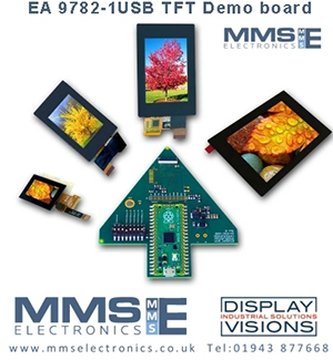 Evaluation board for IPS colour displays