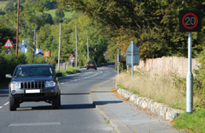 20 MPH speed limit reduction zones