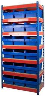 rivet racking, small parts storage, ossett storage systems