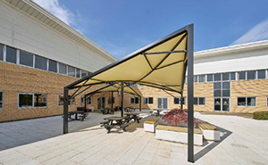 Vela 150 Sail Canopies at Cranfield Technology Centre