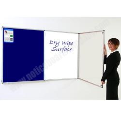 Combination Tamperproof Notice Board with Blue felt