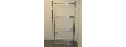 Metal shelving