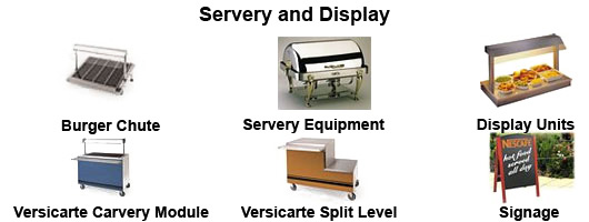 Servery and display equipment by Millers Catering