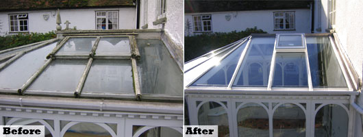 Before & After Conservatory pictures