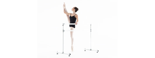 Aluminium freestanding ballet barre