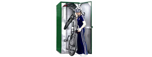 Outdoor Vertical Bike Lockers