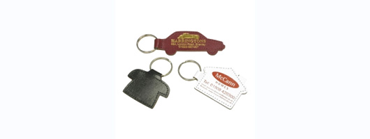 Eco Shaped Leather Key Ring