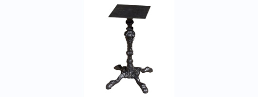 Black Cast Iron Table Bases Refurbished