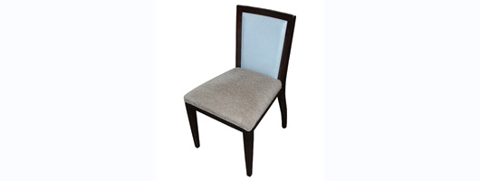 Blue Backed Side Chair with Grey Seat