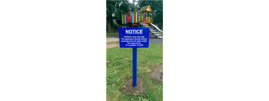 Playground Sign