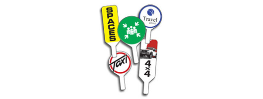 Hand Held Paddle Signs