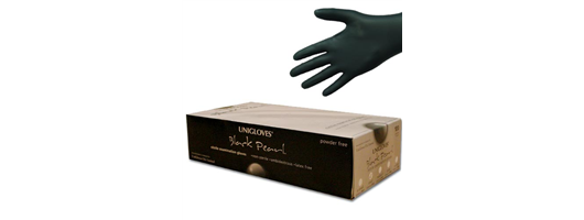 Unigloves Black Pearl Nitrile Gloves