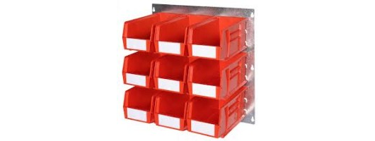 Plastic Bins – Small bench or Wall Kit Q