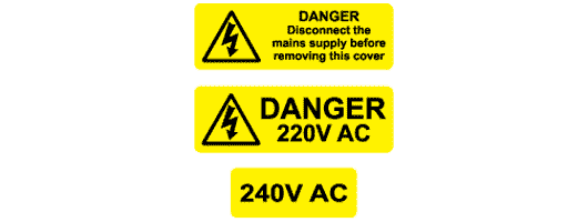 Electrical Safety Labels