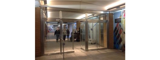 Swing Doors - The Shard Shopping Arcade in London