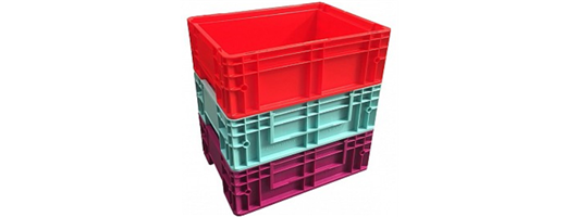 Colour Coded Plastic Euro Containers & Lids