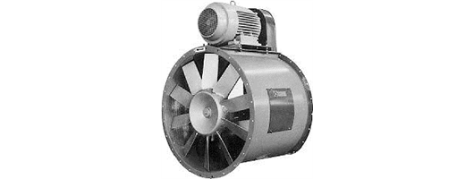 Belt driven axial fan