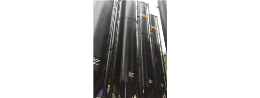 Storage Tank Hire - 100,000 Litre Cone Bottom Silos