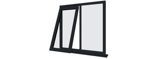 Grey UPVC Windows