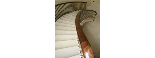 Staircase Balustrade in Bright Steel & Bronze