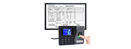 Clocking in machine Geotime 10 Biometric fingerprint