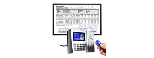 ProxTime 100  RFID tag clocking in machine