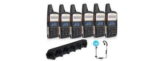 Hytera PD365LF Digital Walkie Talkie Radio - Six Pack