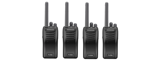 Kenwood TK-3501T Walkie Talkie Two Way Radio - Quad Pack