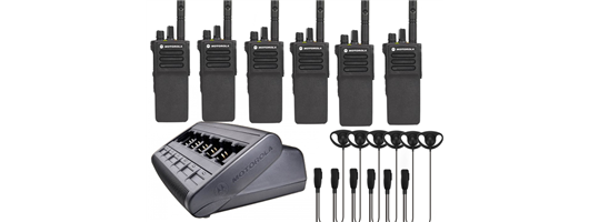 Motorola DP4400e Digital Two Way Radio Six Pack