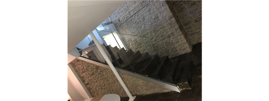 Glass Balustrade Frameless Office Clevedon Bespoke