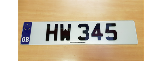 4D Number Plates 3