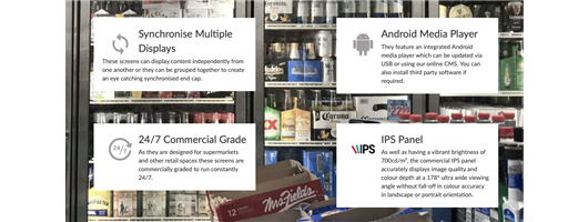 Ultra Wide Stretched Screens from Next Day Displays