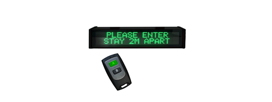 COVID-19 LED Message Display