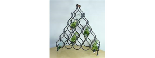 Fifteen Bottle Iron Wine Rack