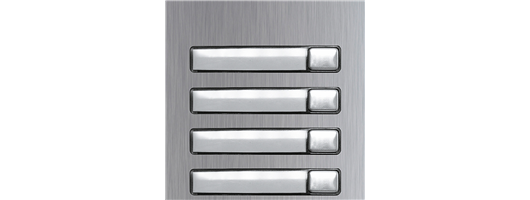 Golmar Nexa INOX single button modules