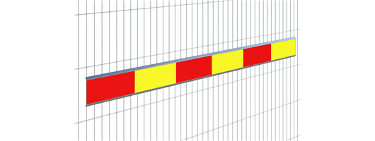 Reflective Board (Metal) Red-Yellow