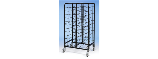 ''Club'' Epoxy Coated Tray Clearing Trolleys