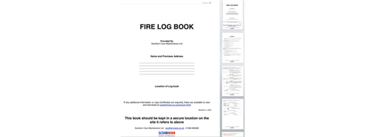 Fire Alarm Logbook