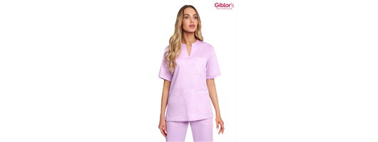 Ladies Margherita Luxsatin Regular Fit Scrub Top