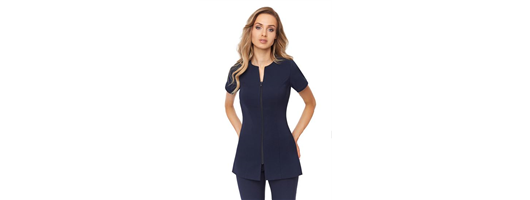 Modern Tunic with Pockets & Zip B428