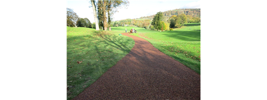 Bonded Rubber Mulch Paths