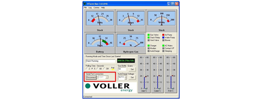 Fuel Cell Controller Windows Application