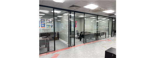 Single Glazed Glass Partitions 