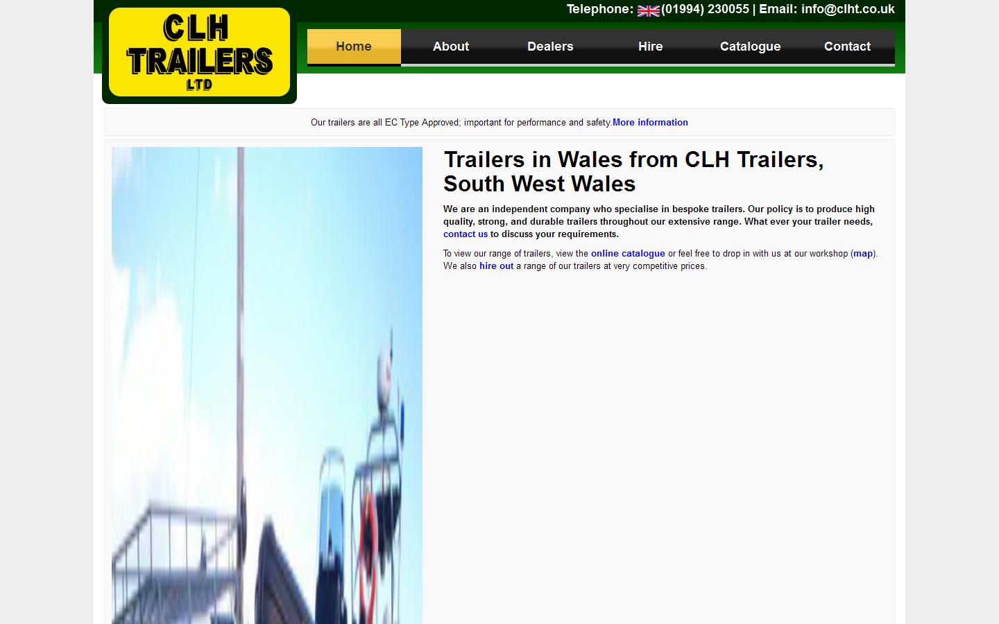 C L H Trailers Ltd Website