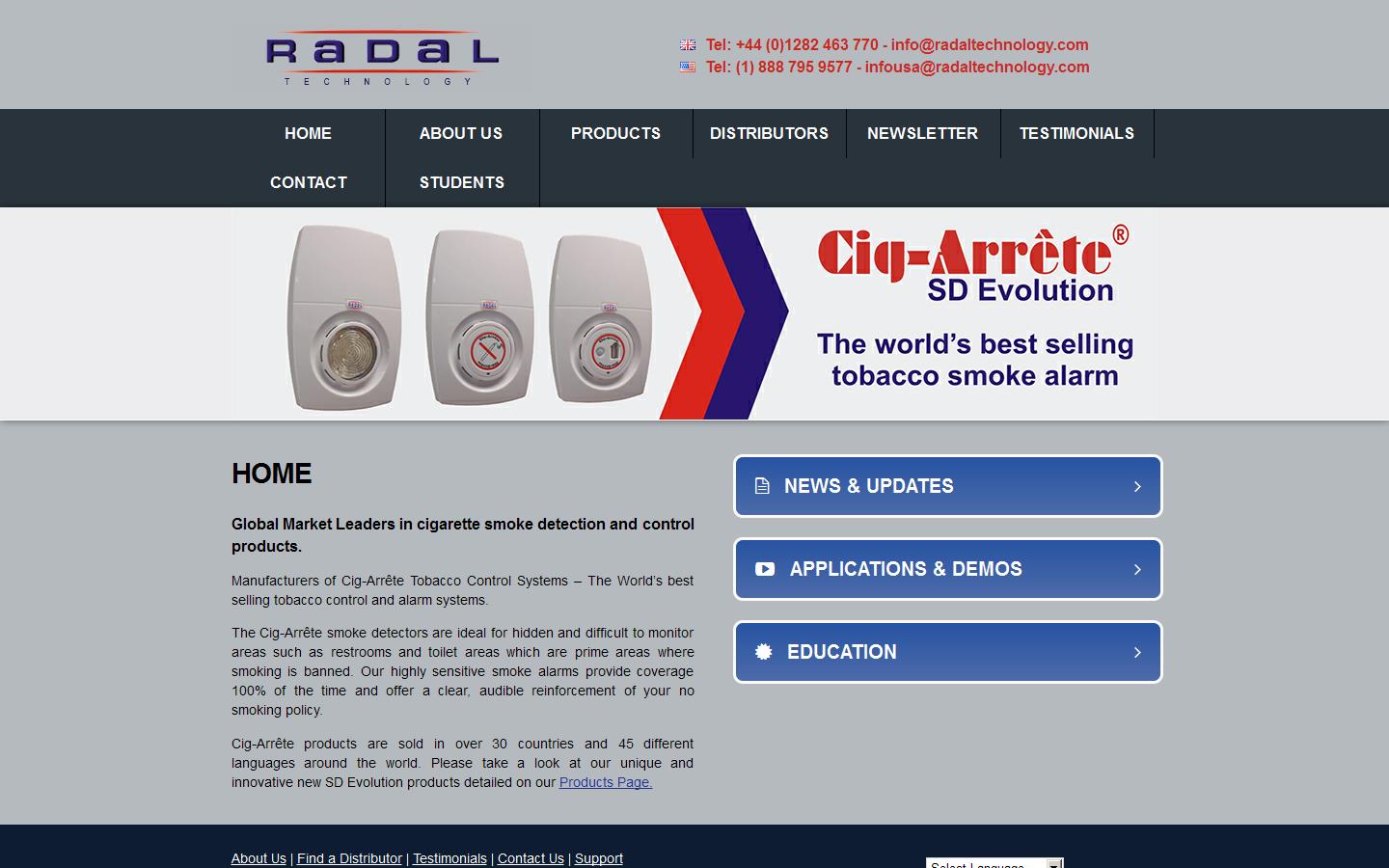 Radal Technology Website