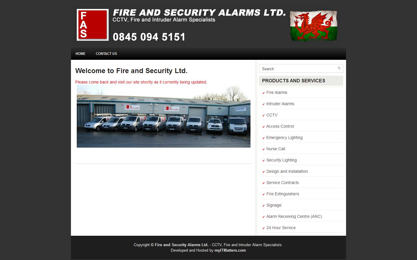 Fire & Security Alarms Ltd Website