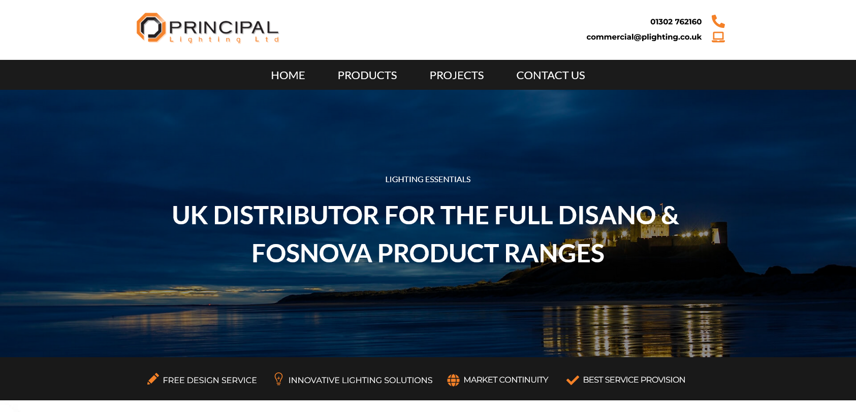 Principal Lighting Ltd Website