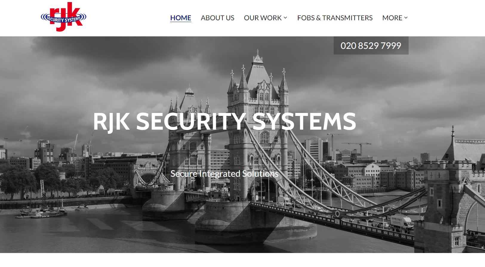 R J K Security Systems Website