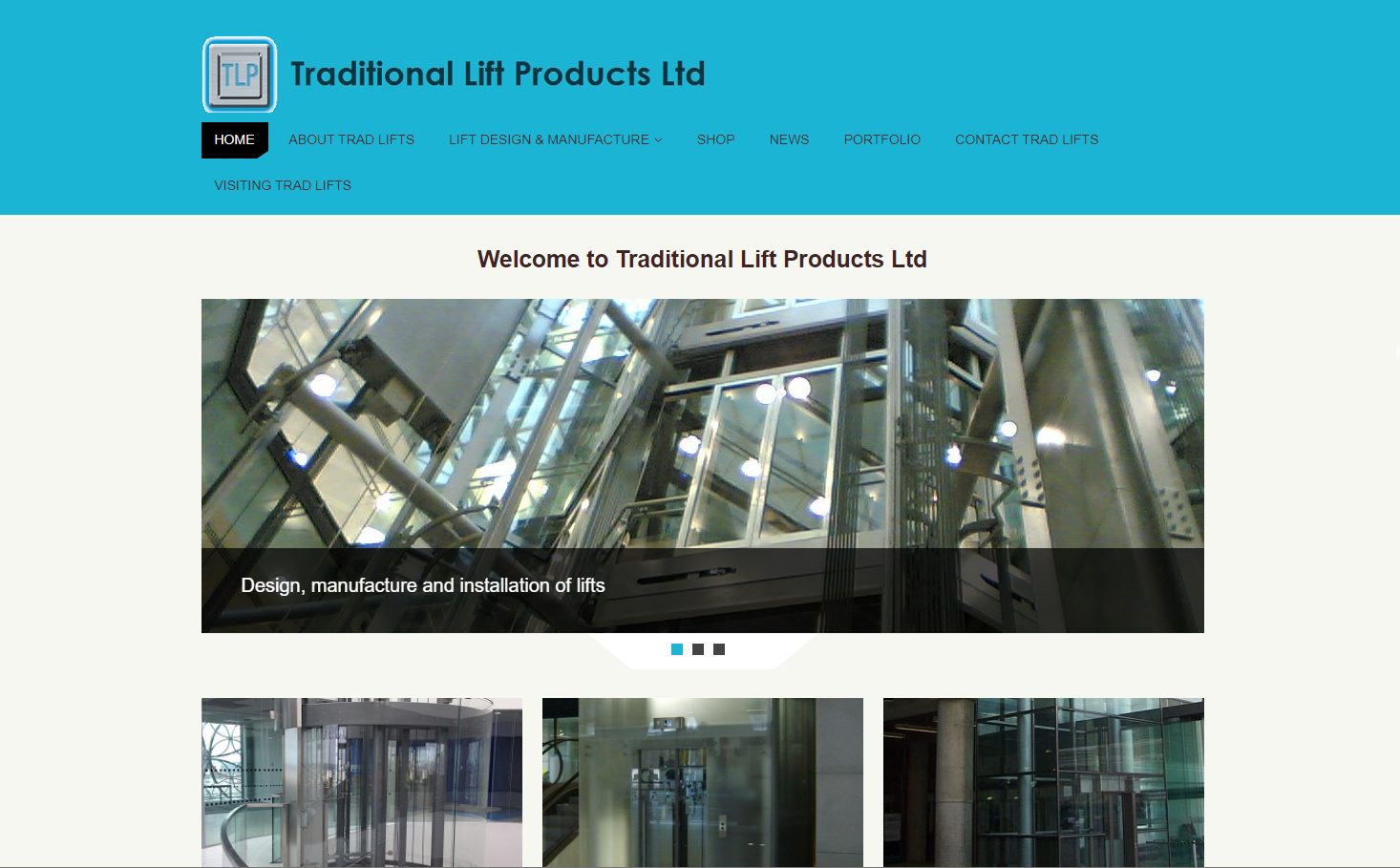 Traditional Lift Products Ltd. Website