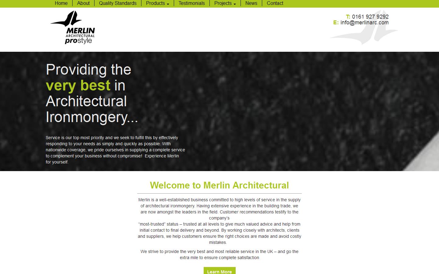 Merlin Architectural Ltd Website